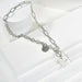 Wholesale stainless steel stacking square necklace JDC-NE-YinX017 NECKLACE 伊杏 Wholesale Jewelry JoyasDeChina Joyas De China