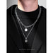 Wholesale Stainless Steel Sweater Chain Alloy Pendant Necklaces pack of 2 JDC-NE-QZ001 Necklaces JoyasDeChina 288 MINIMUM 2 Wholesale Jewelry JoyasDeChina Joyas De China