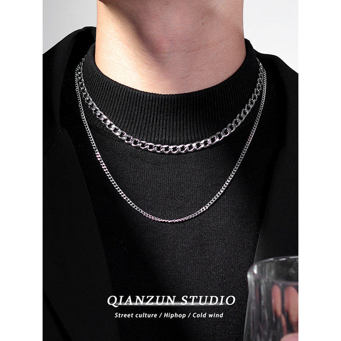 Wholesale Stainless Steel Sweater Chain Alloy Pendant Necklaces pack of 2 JDC-NE-QZ001 Necklaces JoyasDeChina 289 MINIMUM 2 Wholesale Jewelry JoyasDeChina Joyas De China