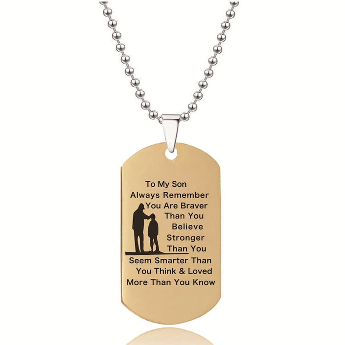 Wholesale Stainless Steel Thanksgiving Christmas Gift Necklace JDC-NE-GangGu005 Necklaces 钢古 W00003 Wholesale Jewelry JoyasDeChina Joyas De China