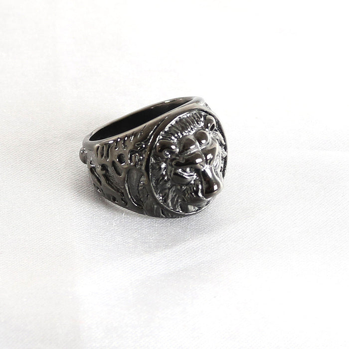 Wholesale Stainless Steel Tiger Head Rings JDC-RS-MRD029 Rings 美日德 black 7 Wholesale Jewelry JoyasDeChina Joyas De China