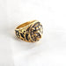 Wholesale Stainless Steel Tiger Head Rings JDC-RS-MRD029 Rings 美日德 yellow 7 Wholesale Jewelry JoyasDeChina Joyas De China