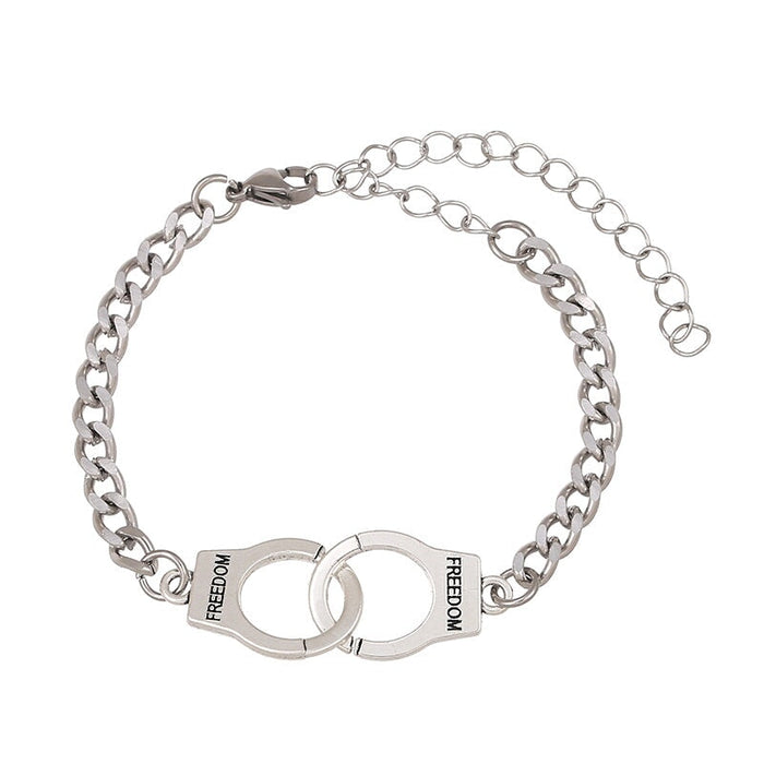 Wholesale Stainless Steel Titanium Steel Alloy Handcuff Bracelet JDC-BT-ZiR006 Bracelet 孜瑞 Wholesale Jewelry JoyasDeChina Joyas De China