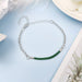Wholesale Stainless Steel Titanium Steel Couple Friends Bracelet JDC-BT-ZiR007 Bracelet 孜瑞 dark green Wholesale Jewelry JoyasDeChina Joyas De China