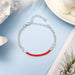 Wholesale Stainless Steel Titanium Steel Couple Friends Bracelet JDC-BT-ZiR007 Bracelet 孜瑞 red Wholesale Jewelry JoyasDeChina Joyas De China