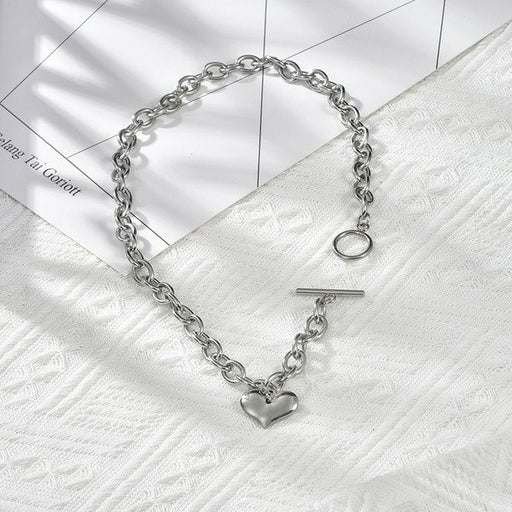 Wholesale stainless steel TO chain necklace JDC-NE-YinX040 NECKLACE 伊杏 Wholesale Jewelry JoyasDeChina Joyas De China