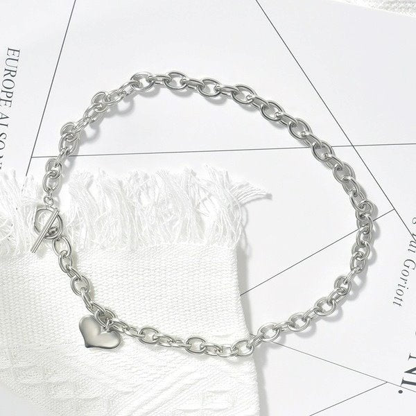 Wholesale stainless steel TO chain necklace JDC-NE-YinX040 NECKLACE 伊杏 Wholesale Jewelry JoyasDeChina Joyas De China