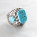 Wholesale Stainless Steel Turquoise Rings JDC-RS-MRD047 Rings 美日德 Wholesale Jewelry JoyasDeChina Joyas De China
