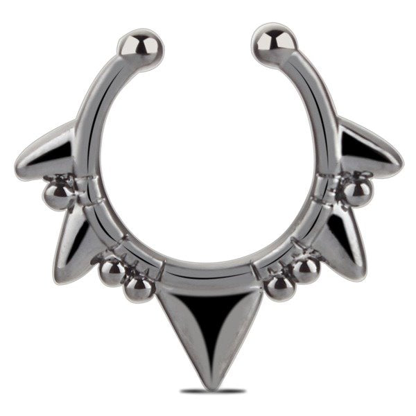 Wholesale stainless steel type C nose clip JDC-NS-ZeS015 Piercings 泽森 Wholesale Jewelry JoyasDeChina Joyas De China