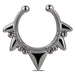Wholesale stainless steel type C nose clip JDC-NS-ZeS015 Piercings 泽森 Gun black Wholesale Jewelry JoyasDeChina Joyas De China