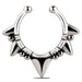 Wholesale stainless steel type C nose clip JDC-NS-ZeS015 Piercings 泽森 Steel color Wholesale Jewelry JoyasDeChina Joyas De China