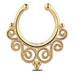 Wholesale stainless steel u-nose clip JDC-NS-ZeS017 Piercings 泽森 gold Wholesale Jewelry JoyasDeChina Joyas De China
