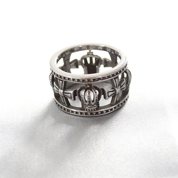 Wholesale stainless steel vintage cross rings JDC-RS-MRD014 Rings 美日德 Wholesale Jewelry JoyasDeChina Joyas De China