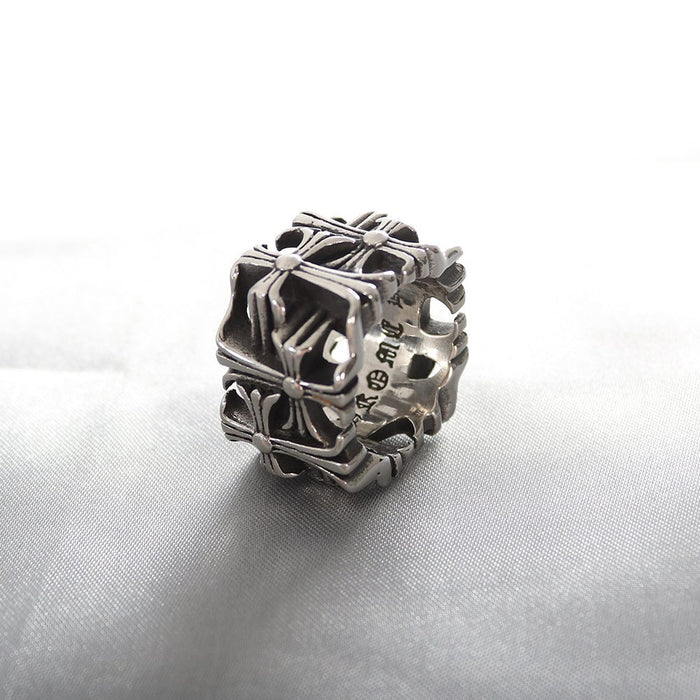 Wholesale Stainless Steel Vintage Cross Simple Ring JDC-RS-MRD057 Rings 美日德 Wholesale Jewelry JoyasDeChina Joyas De China