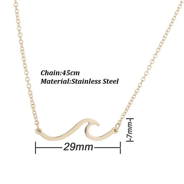 Bulk Jewelry Wholesale stainless steel wave necklace bracelet JDC-ST-L043 Wholesale factory from China YIWU China