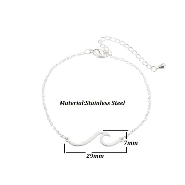 Bulk Jewelry Wholesale stainless steel wave necklace bracelet JDC-ST-L043 Wholesale factory from China YIWU China