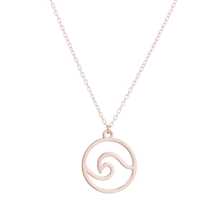 Wholesale Stainless Steel Wave Necklace JDC-NE-SS005 Necklaces 双硕 Wholesale Jewelry JoyasDeChina Joyas De China