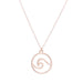 Wholesale Stainless Steel Wave Necklace JDC-NE-SS005 Necklaces 双硕 rose gold Wholesale Jewelry JoyasDeChina Joyas De China