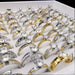 Wholesale Stainless Steel Zircon Mixed Size Rings JDC-RS-Xuy006 Rings 旭颖 Wholesale Jewelry JoyasDeChina Joyas De China