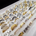 Wholesale stainless steel zircon mixed style mixed size rings JDC-RS-Xuy012 Rings 旭颖 Wholesale Jewelry JoyasDeChina Joyas De China