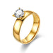 Wholesale Stainless steel zircon pair ring JDC-RS-TS012 Rings 腾穗 6MMWomen's models with diamonds 6# Wholesale Jewelry JoyasDeChina Joyas De China