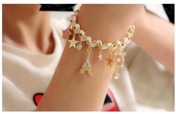 Wholesale star flower playing card love alloy bracelet JDC-BT-RL035 Bracelet 瑞列 Wholesale Jewelry JoyasDeChina Joyas De China