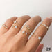 Wholesale Star Moon Diamond Heart Pearl Leaf 10 Piece Set Alloy Ring JDC-RS-F083 Rings 韩之尚 5764 Wholesale Jewelry JoyasDeChina Joyas De China