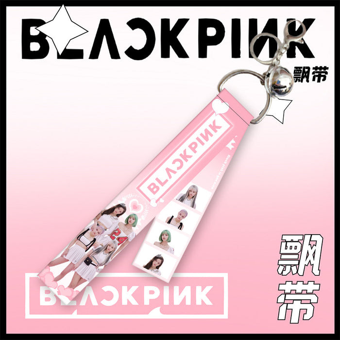 Wholesale star pink ink ribbon key chain JDC-KC-ATM010 Keychains JoyasDeChina Pink ink 1 Wholesale Jewelry JoyasDeChina Joyas De China