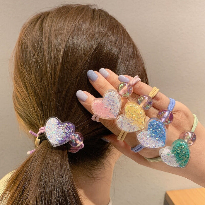 Wholesale star sky dream glass magic acrylic resin Hair Scrunchies JDC-HS-GSFS008 Hair Scrunchies 夙尚 Wholesale Jewelry JoyasDeChina Joyas De China