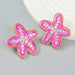 Wholesale starfish diamond-encrusted alloy stud earrings JDC-ES-JL951 Earrings 氿乐 Wholesale Jewelry JoyasDeChina Joyas De China
