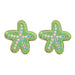 Wholesale starfish diamond-encrusted alloy stud earrings JDC-ES-JL951 Earrings 氿乐 Green Wholesale Jewelry JoyasDeChina Joyas De China