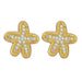 Wholesale starfish diamond-encrusted alloy stud earrings JDC-ES-JL951 Earrings 氿乐 Yellow Wholesale Jewelry JoyasDeChina Joyas De China
