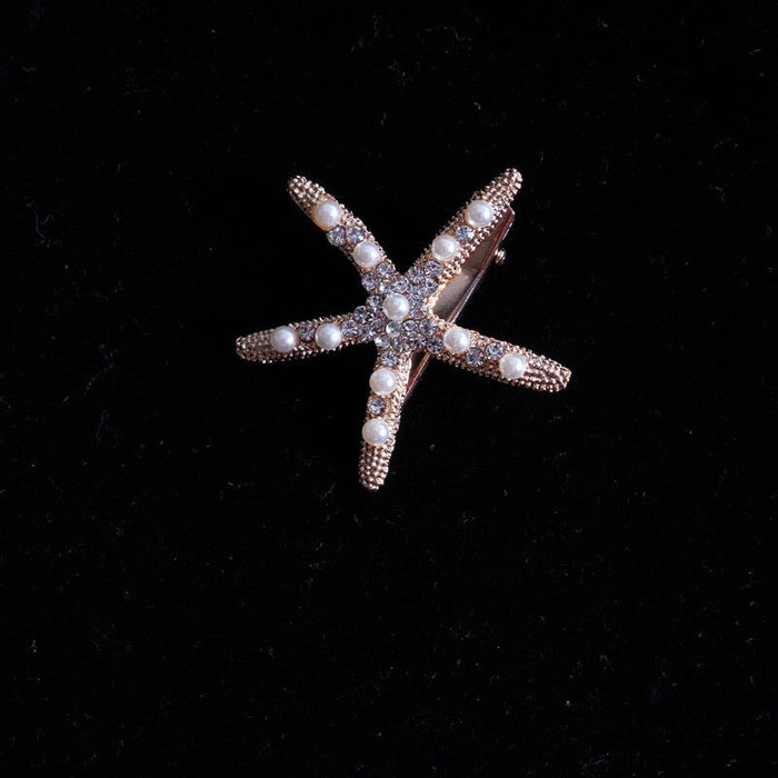 Wholesale starfish diamond hairpins JDC-HC-JE003 Hair Clips 璟恩 1 Wholesale Jewelry JoyasDeChina Joyas De China
