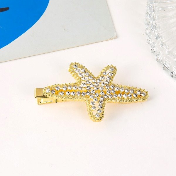 Wholesale starfish pearl alloy Hair Clips JDC-HC-SF011 Hair Clips 少峰 Wholesale Jewelry JoyasDeChina Joyas De China