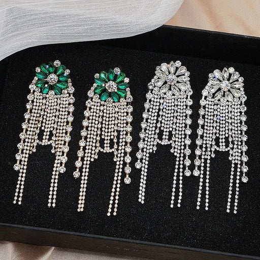 Wholesale steel needle copper rhinestone crystal earrings JDC-ES-JX003 Earrings 锦希 Wholesale Jewelry JoyasDeChina Joyas De China