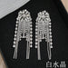 Wholesale steel needle copper rhinestone crystal earrings JDC-ES-JX003 Earrings 锦希 white Wholesale Jewelry JoyasDeChina Joyas De China