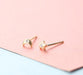 Wholesale Sterling Jewelry 926 Needle Zircon Earrings JDC-ES-QLX001 Earrings 巧兰轩 SS024 Copper plating Wholesale Jewelry JoyasDeChina Joyas De China