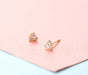 Wholesale Sterling Jewelry 926 Needle Zircon Earrings JDC-ES-QLX001 Earrings 巧兰轩 SS025 Copper plating Wholesale Jewelry JoyasDeChina Joyas De China