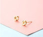 Wholesale Sterling Jewelry 926 Needle Zircon Earrings JDC-ES-QLX001 Earrings 巧兰轩 SS026 Copper plating Wholesale Jewelry JoyasDeChina Joyas De China
