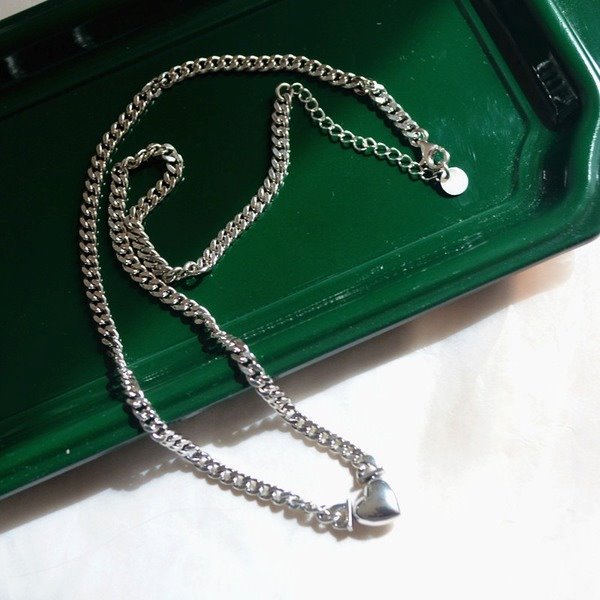 Wholesale Sterling Silver Jewelry 925 Heart Necklace JDC-NE-JianM008 Necklaces 简漫 Wholesale Jewelry JoyasDeChina Joyas De China