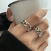 Wholesale Sterling Silver Jewelry 925 Rings JDC-RS-JianM016 Rings 简漫 Wholesale Jewelry JoyasDeChina Joyas De China