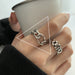 Wholesale Sterling Silver Jewelry 925 Rings JDC-RS-JianM016 Rings 简漫 T523 adjustable Wholesale Jewelry JoyasDeChina Joyas De China