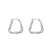 Wholesale Sterling Silver Jewelry 925 Triangular Earrings JDC-ES-JianM014 Earrings 简漫 Wholesale Jewelry JoyasDeChina Joyas De China