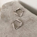 Wholesale Sterling Silver Jewelry 925 Triangular Earrings JDC-ES-JianM014 Earrings 简漫 E1116 925silver Wholesale Jewelry JoyasDeChina Joyas De China