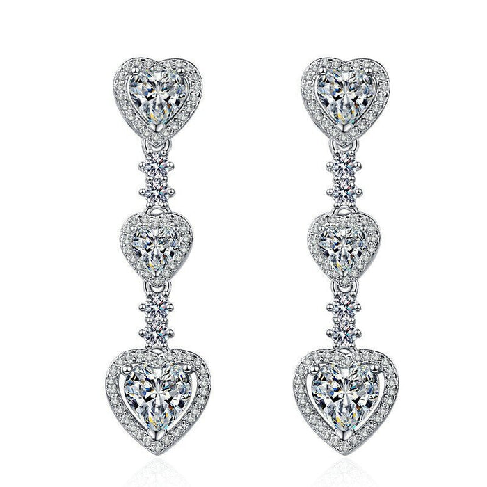 Wholesale Sterling Silver Jewelry copper earrings JDC-ES-BLX001 Earrings 宝来兴 white gold Wholesale Jewelry JoyasDeChina Joyas De China