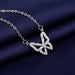 Wholesale Sterling Silver Jewelry copper inlaid zircon necklaces JDC-NE-BLX016 Necklaces 宝来兴 Wholesale Jewelry JoyasDeChina Joyas De China