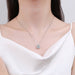 Wholesale Sterling Silver Jewelry copper inlaid zircon necklaces JDC-NE-BLX018 Necklaces 宝来兴 Wholesale Jewelry JoyasDeChina Joyas De China