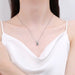 Wholesale Sterling Silver Jewelry copper zircon necklaces JDC-NE-BLX008 Necklaces 宝来兴 Wholesale Jewelry JoyasDeChina Joyas De China