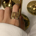 Wholesale Sterling Silver Jewelry Deconstructed Cut Zircon Rings JDC-RS-JianM015 Rings 简漫 yellow adjustable Wholesale Jewelry JoyasDeChina Joyas De China