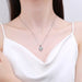 Wholesale Sterling Silver Jewelry four-leaf clover copper necklaces JDC-NE-BLX020 Necklaces 宝来兴 Wholesale Jewelry JoyasDeChina Joyas De China